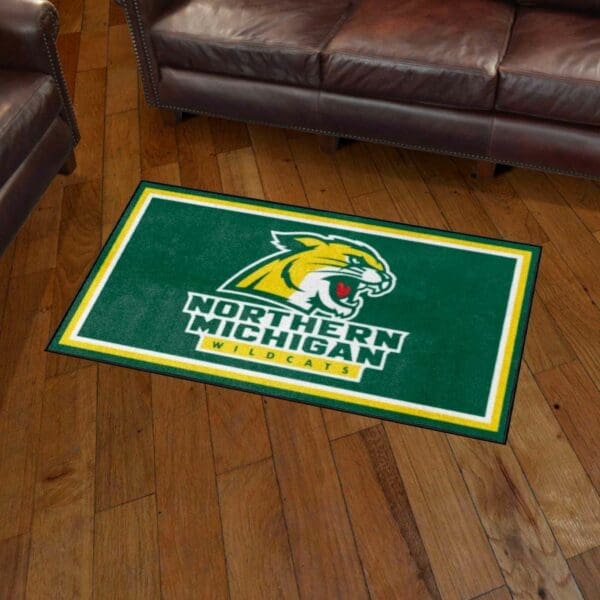 Northern Michigan Wildcats 3ft. x 5ft. Plush Area Rug