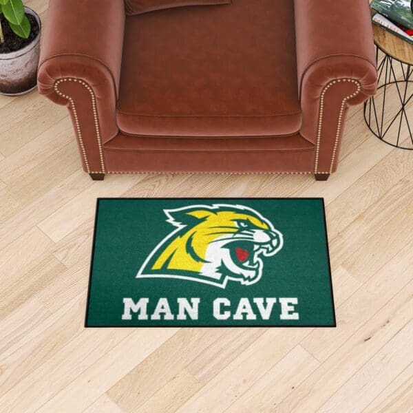 Northern Michigan Wildcats Man Cave Starter Mat Accent Rug - 19in. x 30in.