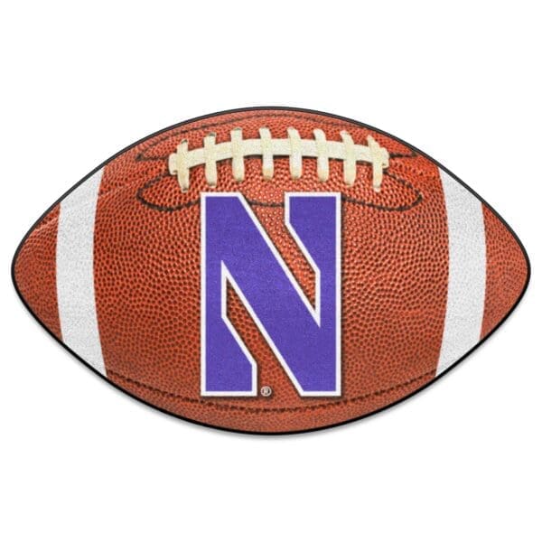 Northwestern Wildcats Football Rug 20.5in. x 32.5in 1 scaled