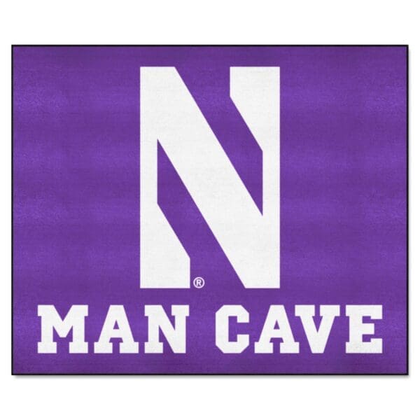 Northwestern Wildcats Man Cave Tailgater Rug 5ft. x 6ft 1 scaled