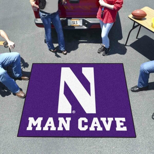 Northwestern Wildcats Man Cave Tailgater Rug - 5ft. x 6ft.