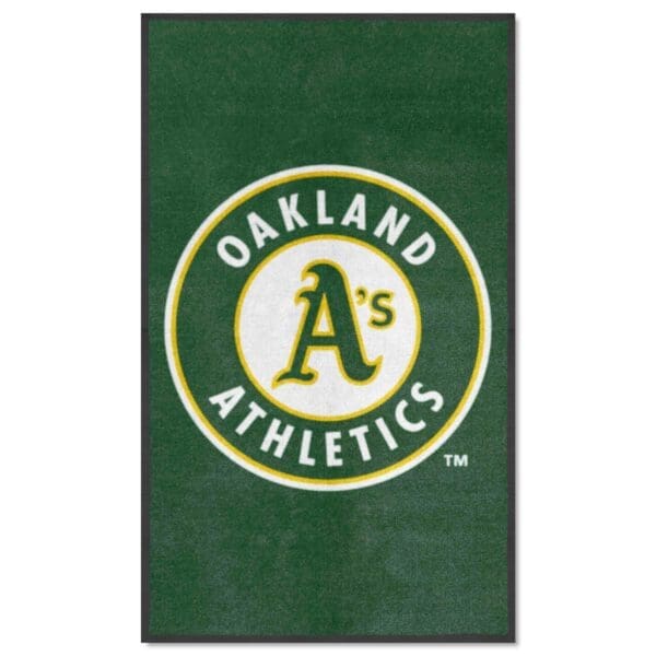 Oakland Athletics 3X5 High Traffic Mat with Durable Rubber Backing Portrait Orientation 1 scaled