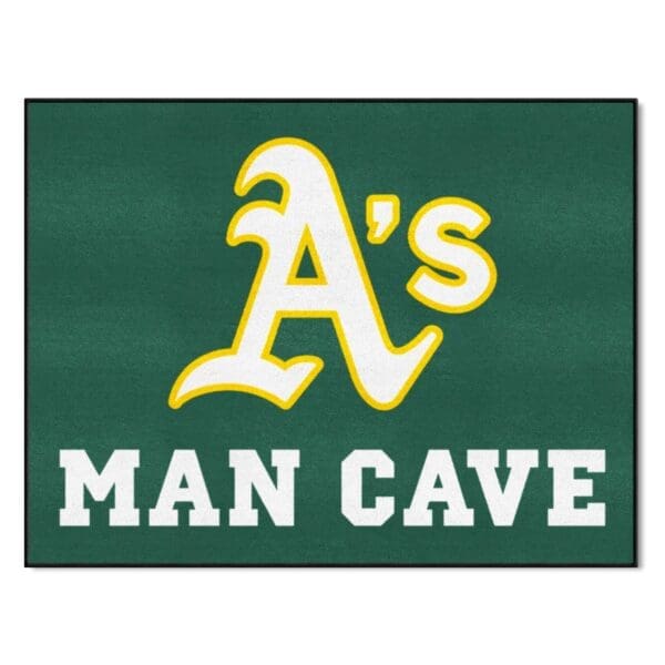 Oakland Athletics Man Cave All Star Rug 34 in. x 42.5 in 1 scaled