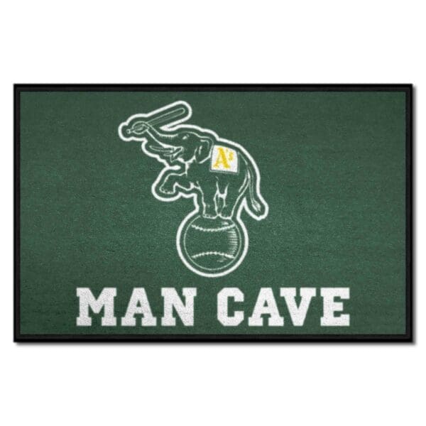 Oakland Athletics Man Cave Starter Mat Accent Rug 19in. x 30in 1 1 scaled