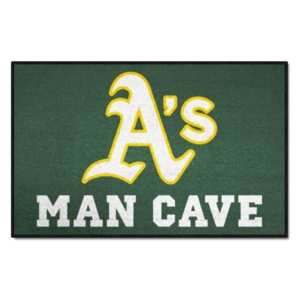 Oakland Athletics Man Cave Starter Mat Accent Rug 19in. x 30in 1 scaled