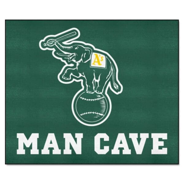 Oakland Athletics Man Cave Tailgater Rug 5ft. x 6ft 1 1 scaled