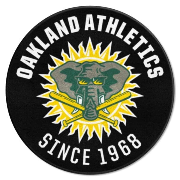 Oakland Athletics Roundel Rug 27in. Diameter2000 1 scaled