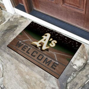 Oakland Athletics Rubber Door Mat - 18in. x 30in.
