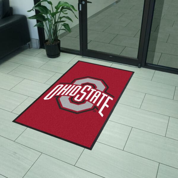 Ohio State 3X5 High-Traffic Mat with Durable Rubber Backing - Portrait Orientation