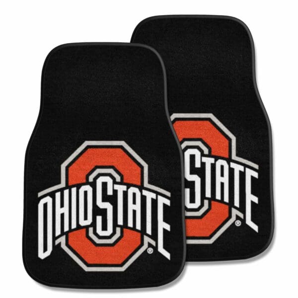 Ohio State Buckeyes Front Carpet Car Mat Set 2 Pieces 1 scaled
