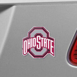 Ohio State Buckeyes Heavy Duty Aluminum Embossed Color Emblem - Alternate