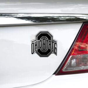 Ohio State Buckeyes Molded Chrome Plastic Emblem