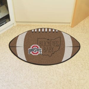 Ohio State Buckeyes Southern Style Football Rug - 20.5in. x 32.5in.