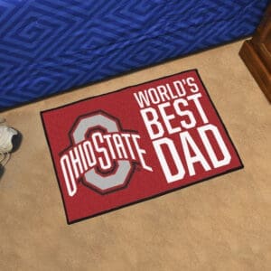 Ohio State Buckeyes Starter Mat Accent Rug - 19in. x 30in. World's Best Dad Starter Mat