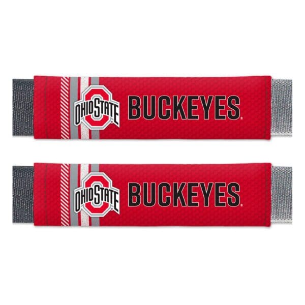 Ohio State Buckeyes Team Color Rally Seatbelt Pad 2 Pieces 1 scaled