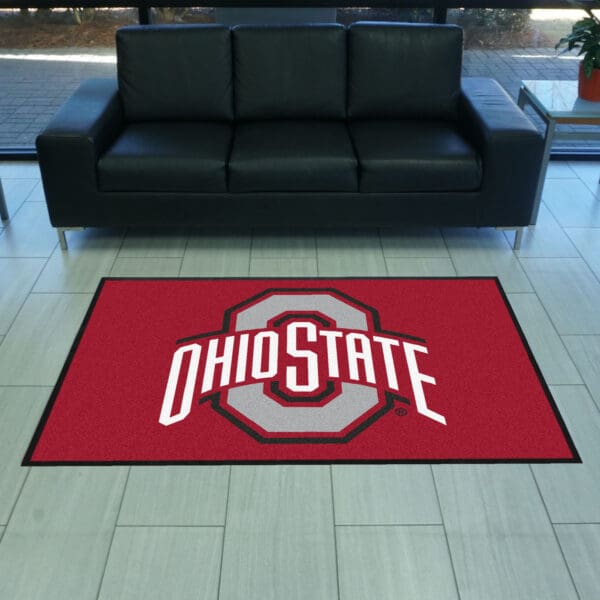 Ohio State4X6 High-Traffic Mat with Durable Rubber Backing - Landscape Orientation