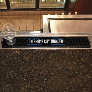 Oklahoma City Thunder Bar Drink Mat - 3.25in. x 24in.-14055