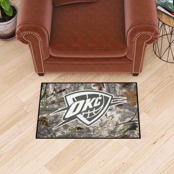 Oklahoma City Thunder Camo Starter Mat Accent Rug - 19in. x 30in.-34406