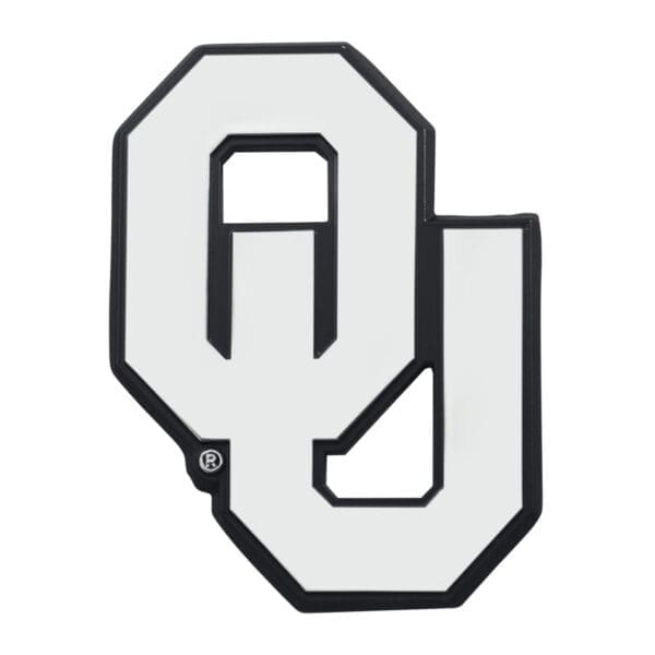 Oklahoma Sooners 3D Chrome Metal Emblem 1