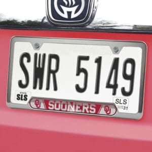 Oklahoma Sooners Embossed License Plate Frame