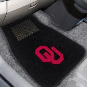 Oklahoma Sooners Embroidered Car Mat Set - 2 Pieces