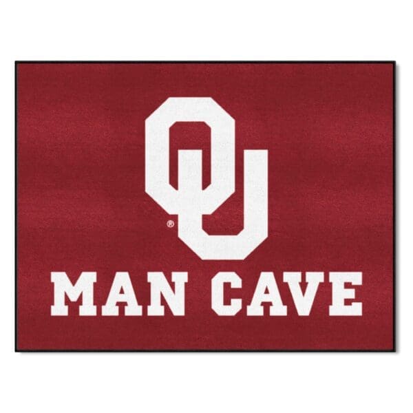 Oklahoma Sooners Man Cave All Star Rug 34 in. x 42.5 in 1 scaled