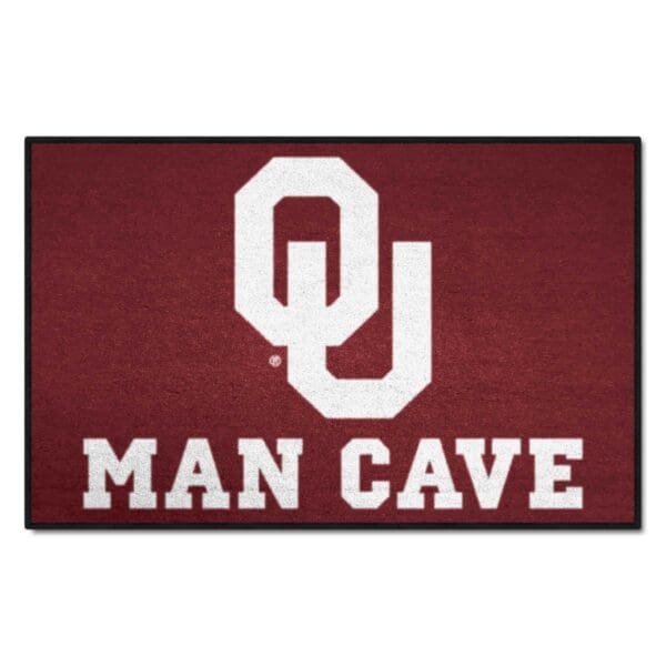 Oklahoma Sooners Man Cave Starter Mat Accent Rug 19in. x 30in 1 scaled
