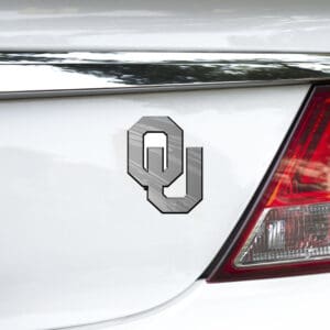 Oklahoma Sooners Molded Chrome Plastic Emblem