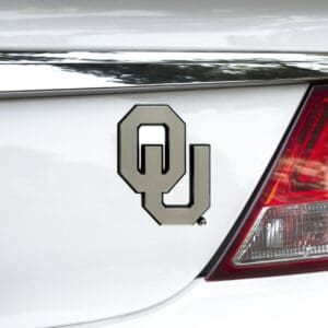 Oklahoma Sooners Molded Chrome Plastic Emblem