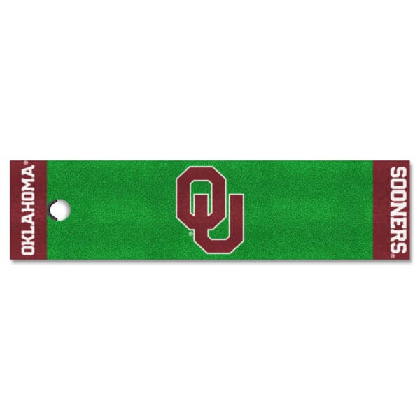 Oklahoma Sooners Putting Green Mat 1.5ft. x 6ft 1 scaled