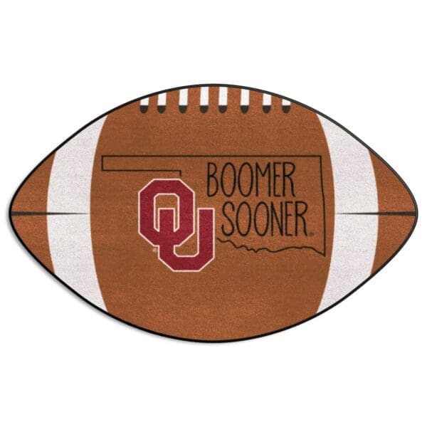 Oklahoma Sooners Southern Style Football Rug 20.5in. x 32.5in 1 scaled