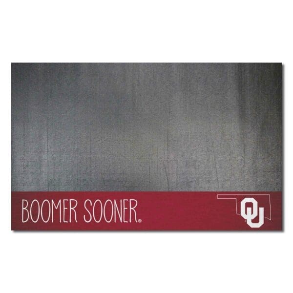Oklahoma Sooners Southern Style Vinyl Grill Mat 26in. x 42in 1 scaled