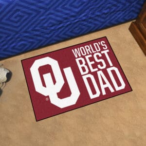 Oklahoma Sooners Starter Mat Accent Rug - 19in. x 30in. World's Best Dad Starter Mat