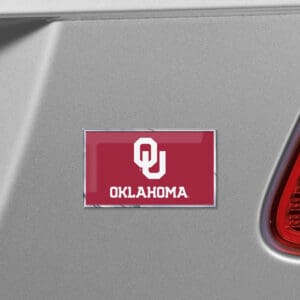 Oklahoma Sooners State Flag Aluminum Embossed Emblem