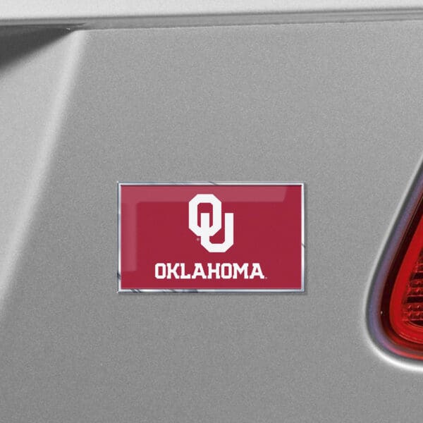 Oklahoma Sooners State Flag Aluminum Embossed Emblem