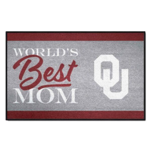 Oklahoma Sooners Worlds Best Mom Starter Mat Accent Rug 19in. x 30in 1 scaled