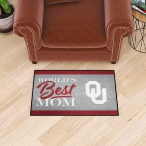 Oklahoma Sooners World's Best Mom Starter Mat Accent Rug - 19in. x 30in.