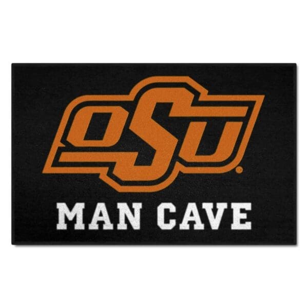 Oklahoma State Cowboys Man Cave Starter Mat Accent Rug 19in. x 30in 1 scaled
