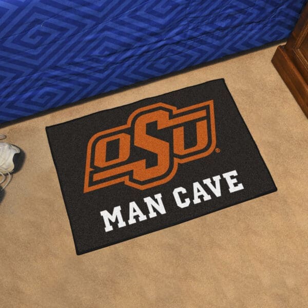 Oklahoma State Cowboys Man Cave Starter Mat Accent Rug - 19in. x 30in.