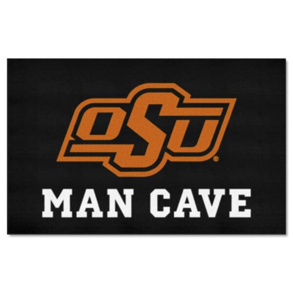 Oklahoma State Cowboys Man Cave Ulti Mat Rug 5ft. x 8ft 1 scaled