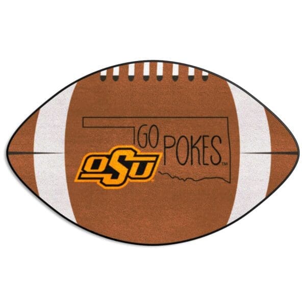 Oklahoma State Cowboys Southern Style Football Rug 20.5in. x 32.5in 1 scaled