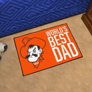 Oklahoma State Cowboys Starter Mat Accent Rug - 19in. x 30in. World's Best Dad Starter Mat