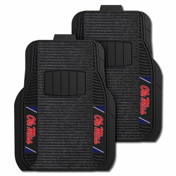 Ole Miss Rebels 2 Piece Deluxe Car Mat Set 1 scaled