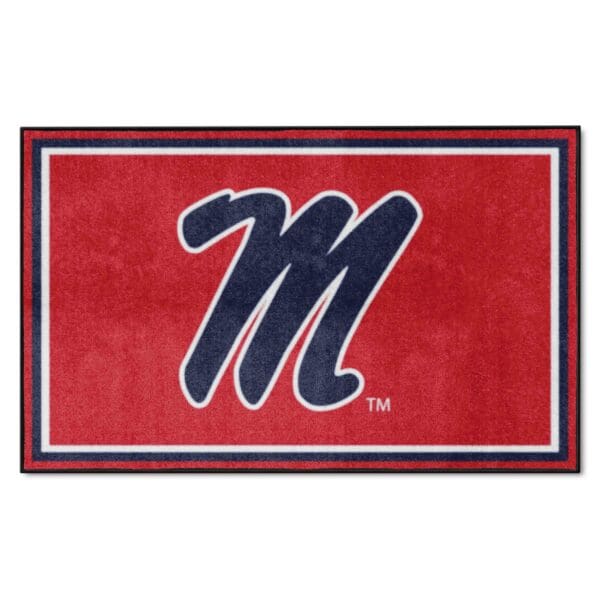 Ole Miss Rebels 4ft. x 6ft. Plush Area Rug 1 1 scaled