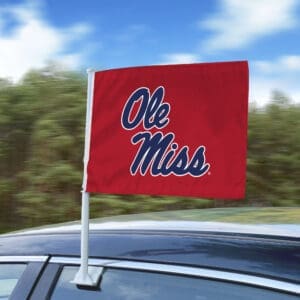 Ole Miss Rebels Car Flag Large 1pc 11" x 14"