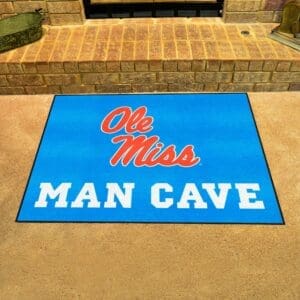 Ole Miss Rebels Man Cave All-Star Rug - 34 in. x 42.5 in.