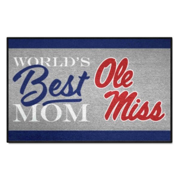 Ole Miss Rebels Worlds Best Mom Starter Mat Accent Rug 19in. x 30in 1 scaled