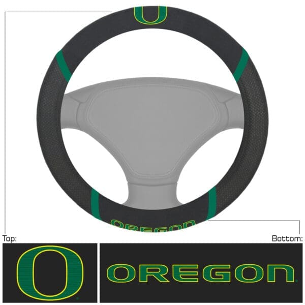 Oregon Ducks Embroidered Steering Wheel Cover 1