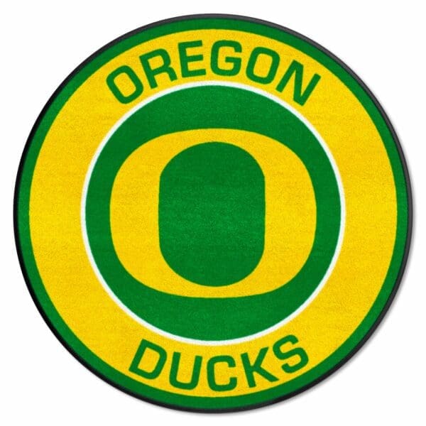 Oregon Ducks Roundel Rug 27in. Diameter 1 scaled