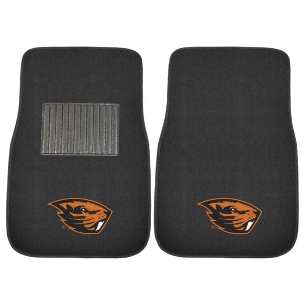 Oregon State Beavers Embroidered Car Mat Set 2 Pieces 1